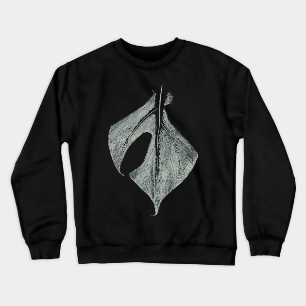 Rhaphidophora Tetrasperma - Leaf IMPRINT Crewneck Sweatshirt by Nikokosmos